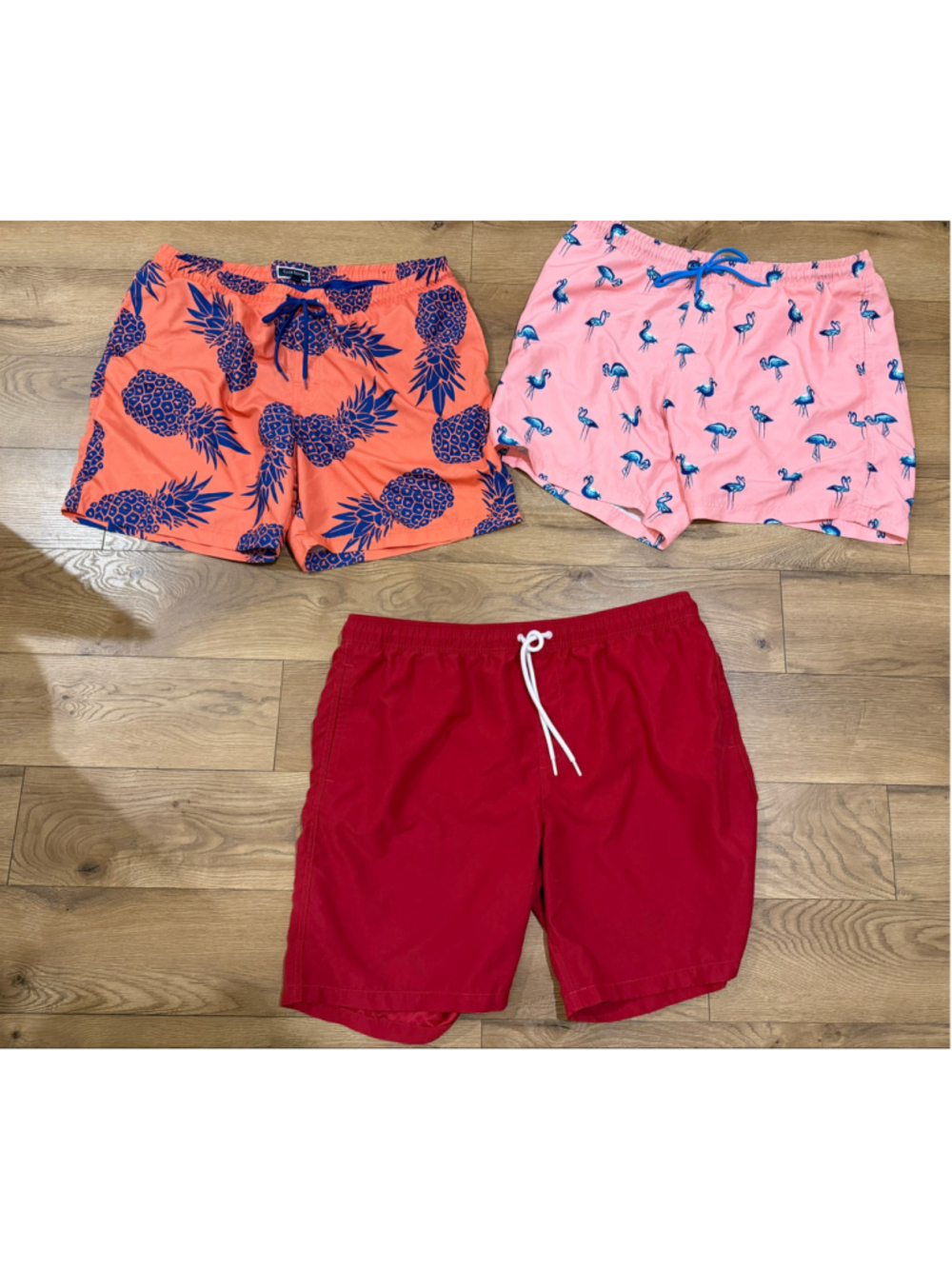 Lot of 3 Men’s Swim Trunks Shorts Suit Club Room Drawstring 2X